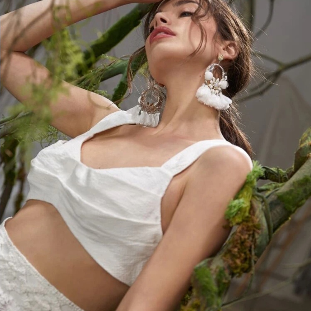 SHEIN white crop top size xs - Picture 3 of 14